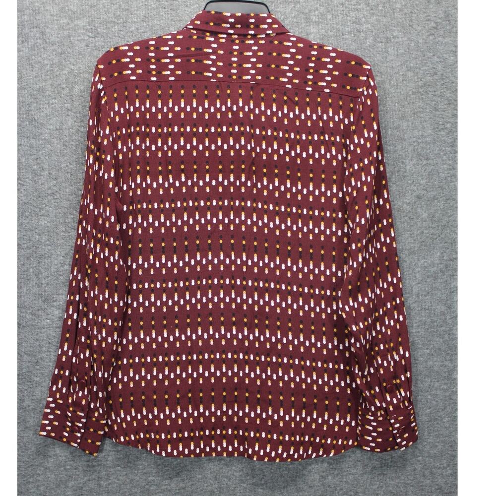 Equipment Medium Button Shirt Lemma Tawny Port Multi Dot Woven Viscose View 2
